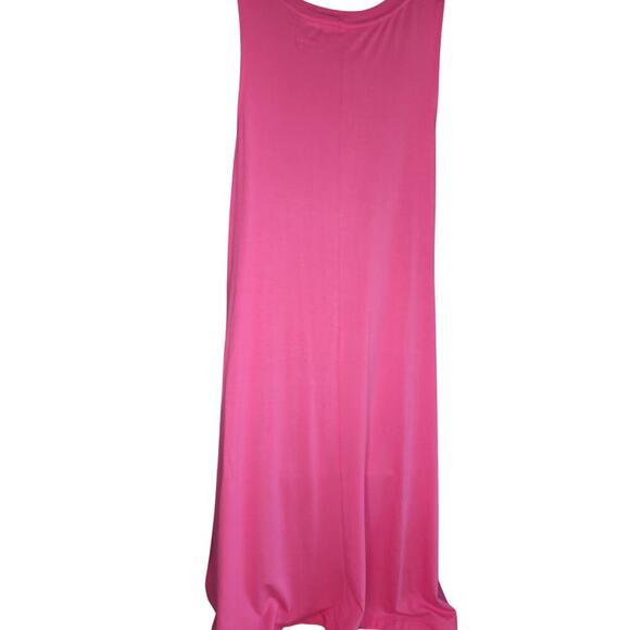Tank Dress Pink Sleeveless with Side Pockets NWT Sz M - Picture 2 of 2